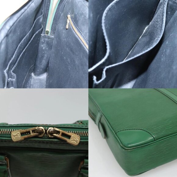 LOUIS VUITTON Epi Porte Documents Voyage Business Bag Green M54474 Auth - Picture 14 of 14